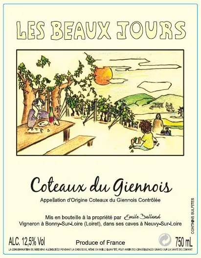 Coteaux du Giennois Les Beaux Jours Rouge Bottle