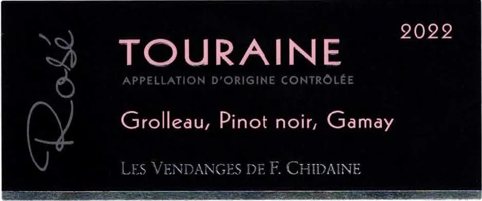 Touraine Rose Bottle
