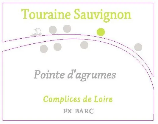 Touraine Pointe d'Agrumes Sauvignon Bottle