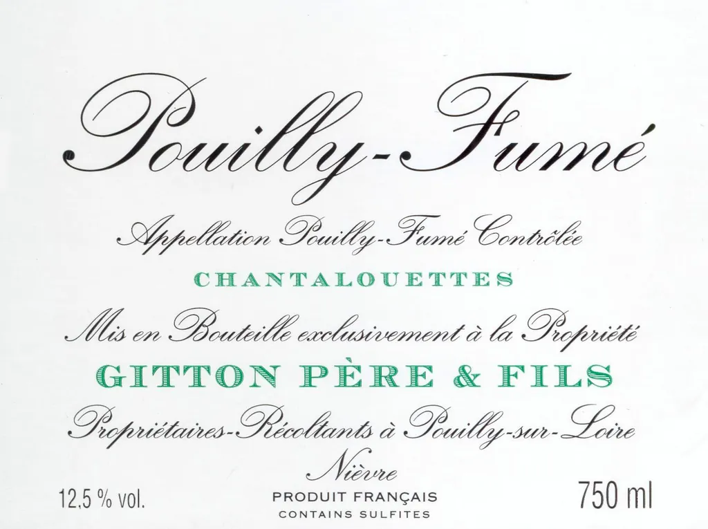 Pouilly-Fume Chantalouettes Bottle