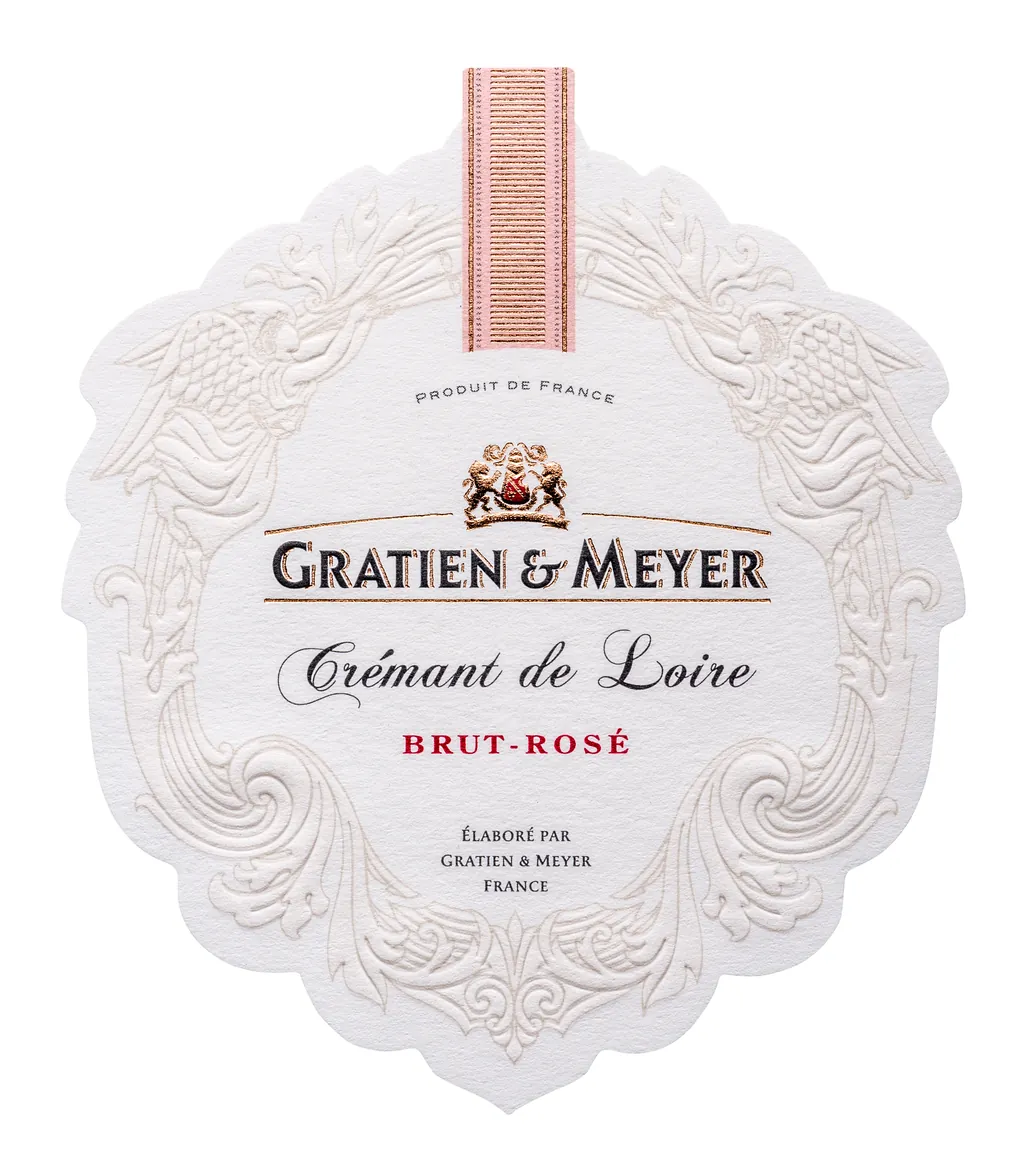 Cremant de Loire Brut Rose Bottle