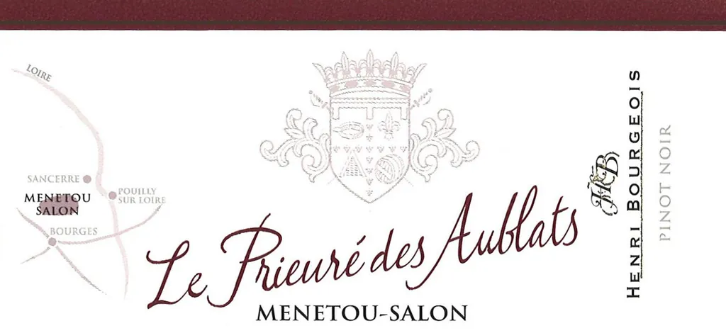 Menetou-Salon Le Prieure des Aublats Pinot Noir Bottle