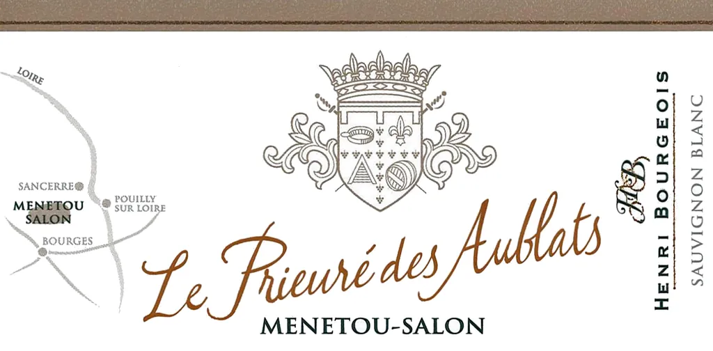 Menetou-Salon Le Prieure des Aublats Sauvignon Blanc Bottle