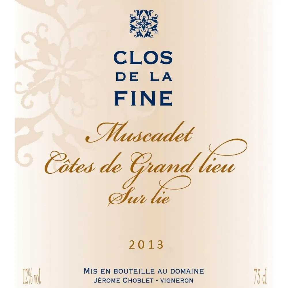 Clos De La Fine Muscadet Bottle