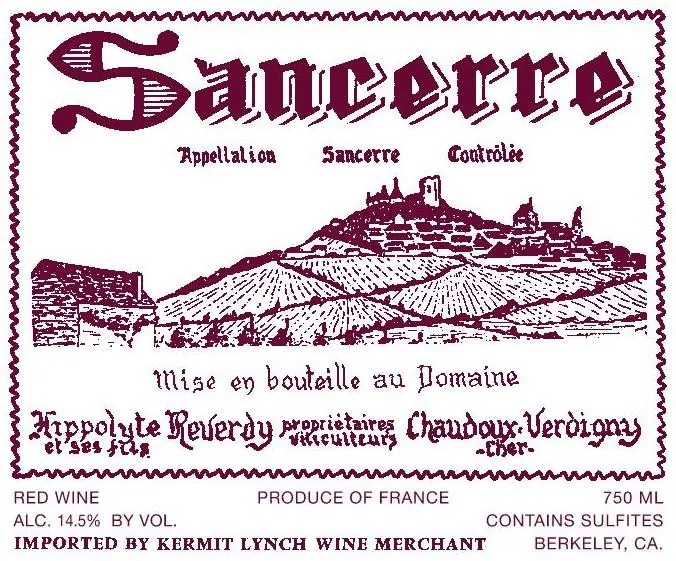 Sancerre Rouge Bottle