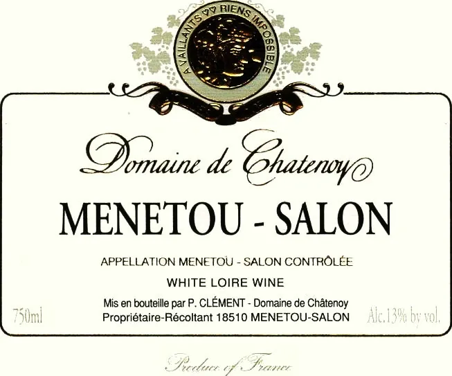 Menetou-Salon Dame de Chatenoy Bottle