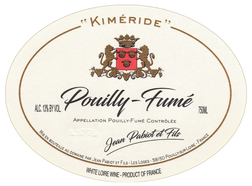 Cuvee Kimeride Pouilly Fume Bottle