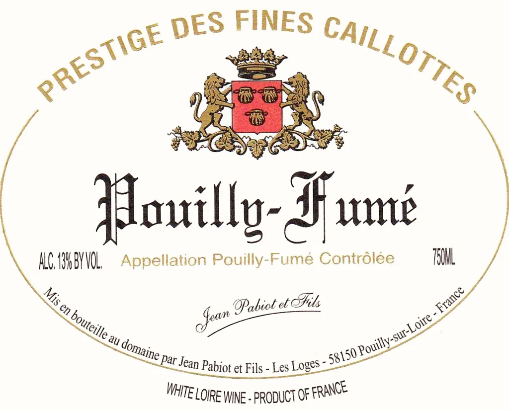 Cuvee Prestige des Fines Caillottes Pouilly Fume Bottle