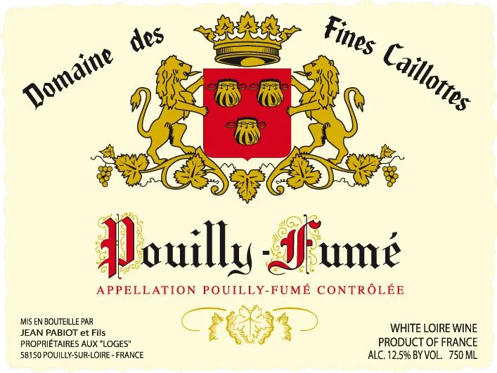 Pouilly-Fume Domaine des Fines Caillottes Bottle