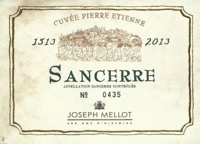 Sancerre Cuvee Pierre Etienne Bottle