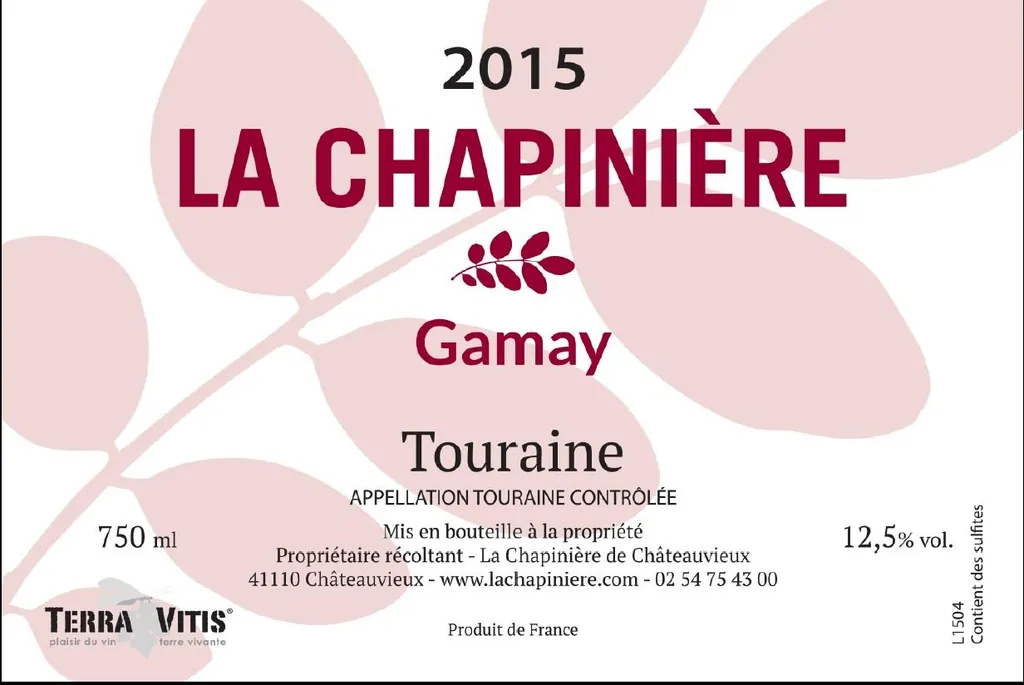 Touraine Gamay Bottle