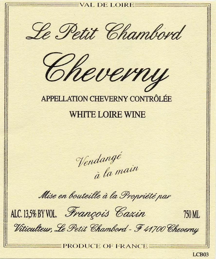 Cheverny Bottle