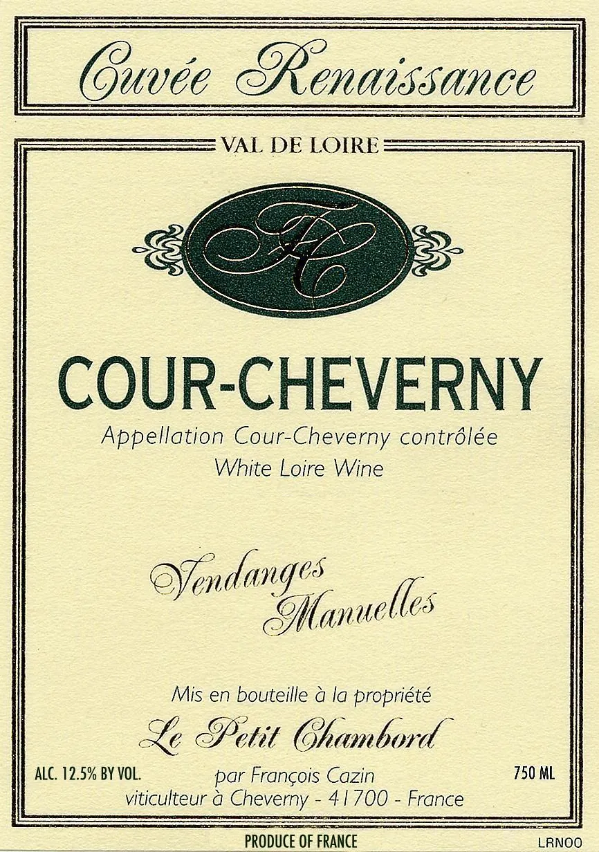 Cour-Cheverny Cuvee Renaissance Bottle