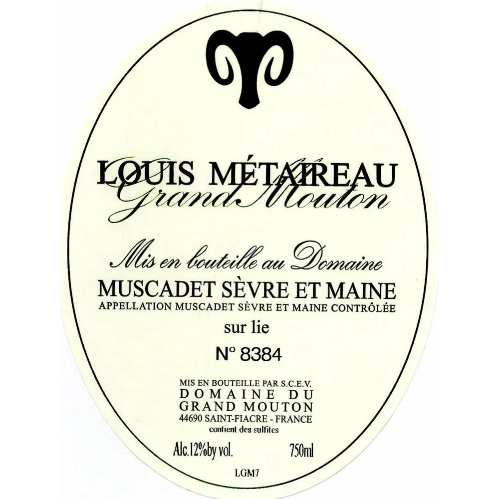 Grand Mouton Muscadet Sur Lie Bottle