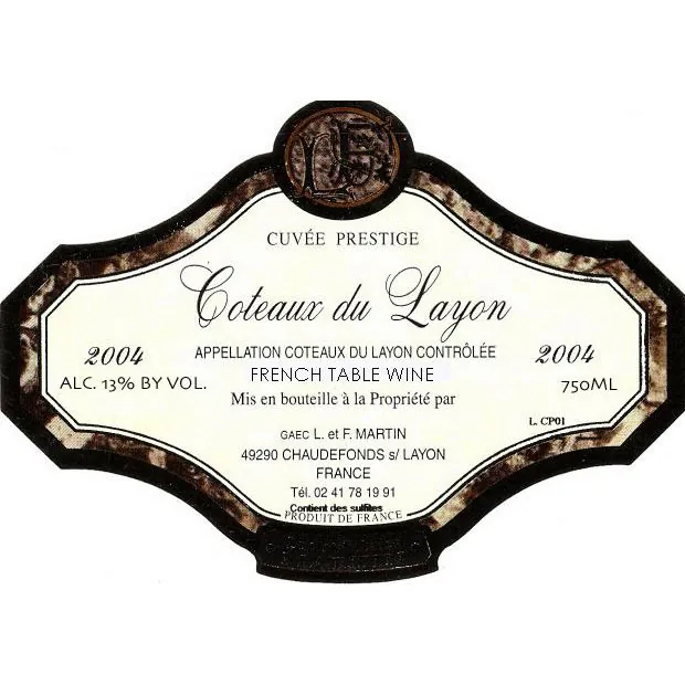 Coteaux du Layon Cuvee Prestige Bottle
