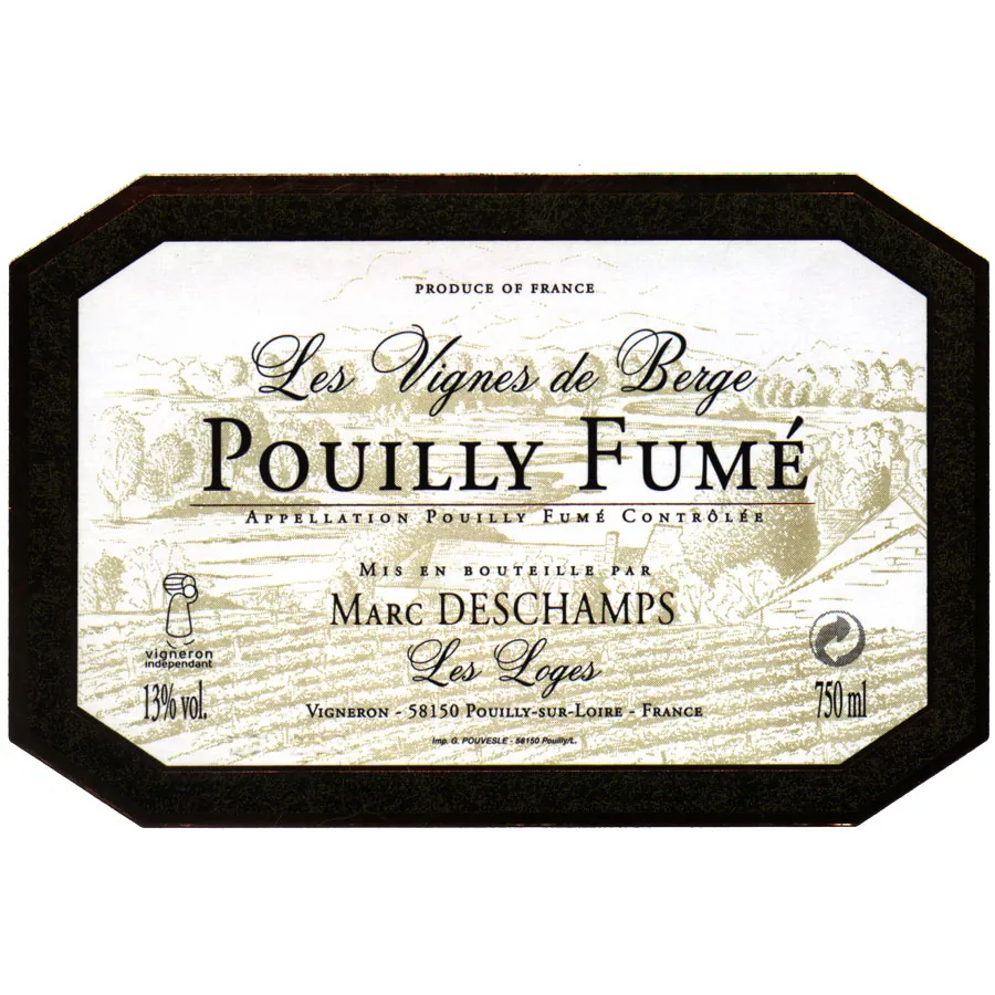 Vigne des Berge Pouilly-Fume Bottle