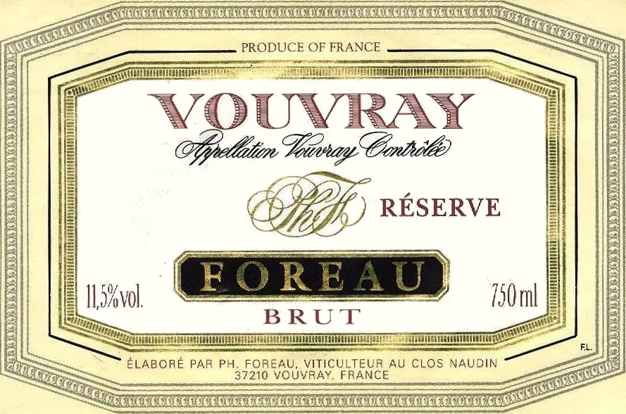 Vouvray Reserve Brut Bottle