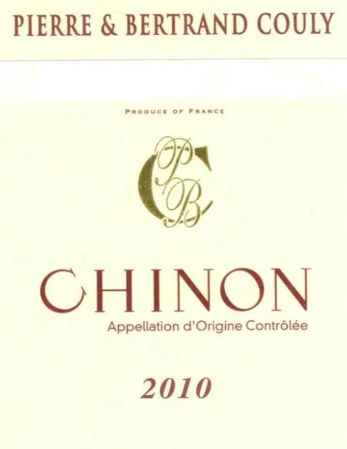 Chinon Rouge Bottle