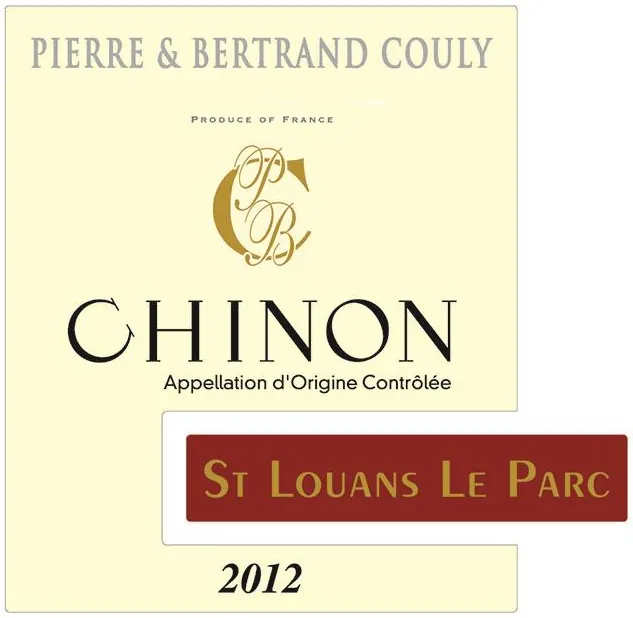 Chinon St Louans Le Parc Bottle