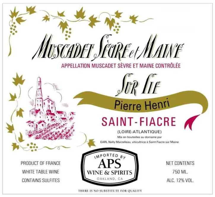 Muscadet Sevre et Maine Sur Lie Saint-Fiacre Bottle