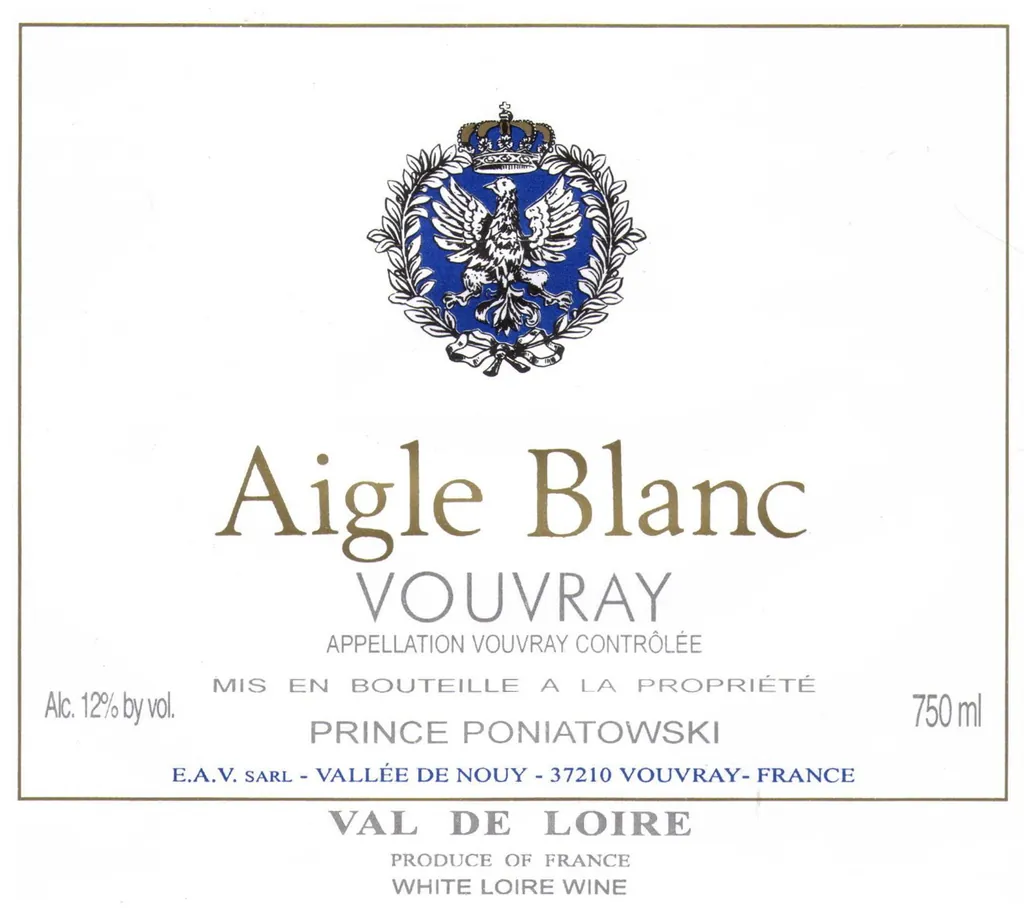 Vouvray Aigle Blanc Bottle