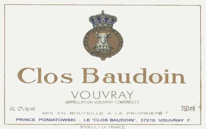 Vouvray Clos Baudoin Bottle