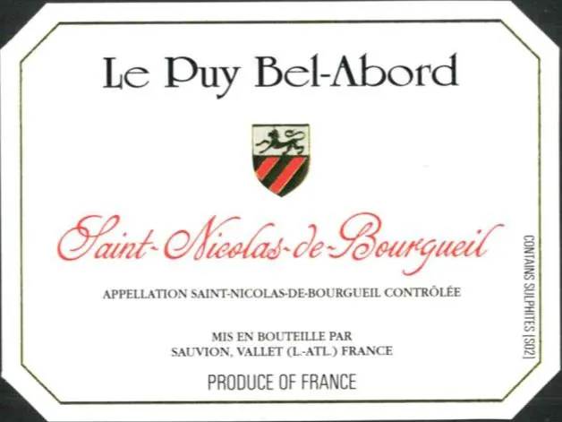 Saint-Nicolas de Bourgueil Le Puy Bel Abord Bottle