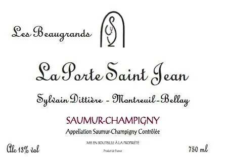 Saumur-Champigny La Porte Saint Jean Les Beaugrands Bottle