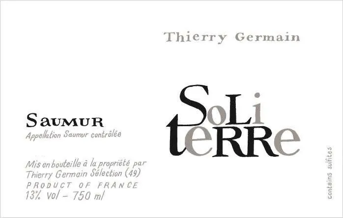 Saumur Blanc Soliterre Bottle