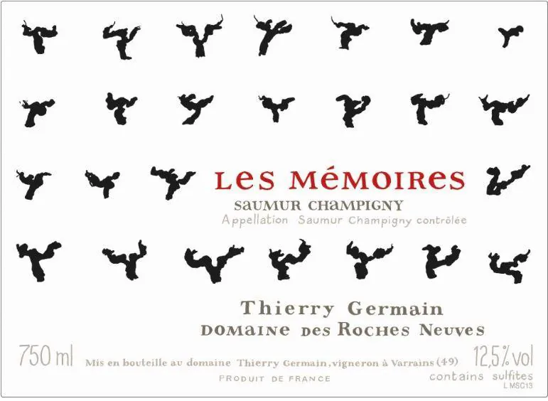 Saumur Champigny Les Memoires Bottle