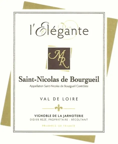 Saint-Nicolas de Bourgueil L'Elegante Cuvee MR Bottle