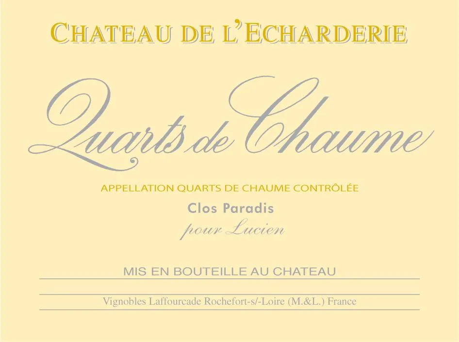 Laffourcade Quarts de Chaume Chateau L'Echarrie Bottle