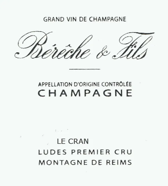 Le Cran Ludes Premier Cru Bottle