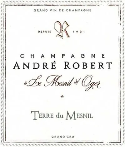Blanc de Blancs Grand Cru Brut Terre du Mesnil Bottle