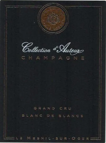 Blanc de Blancs Grand Cru Collection d'Auteur Bottle