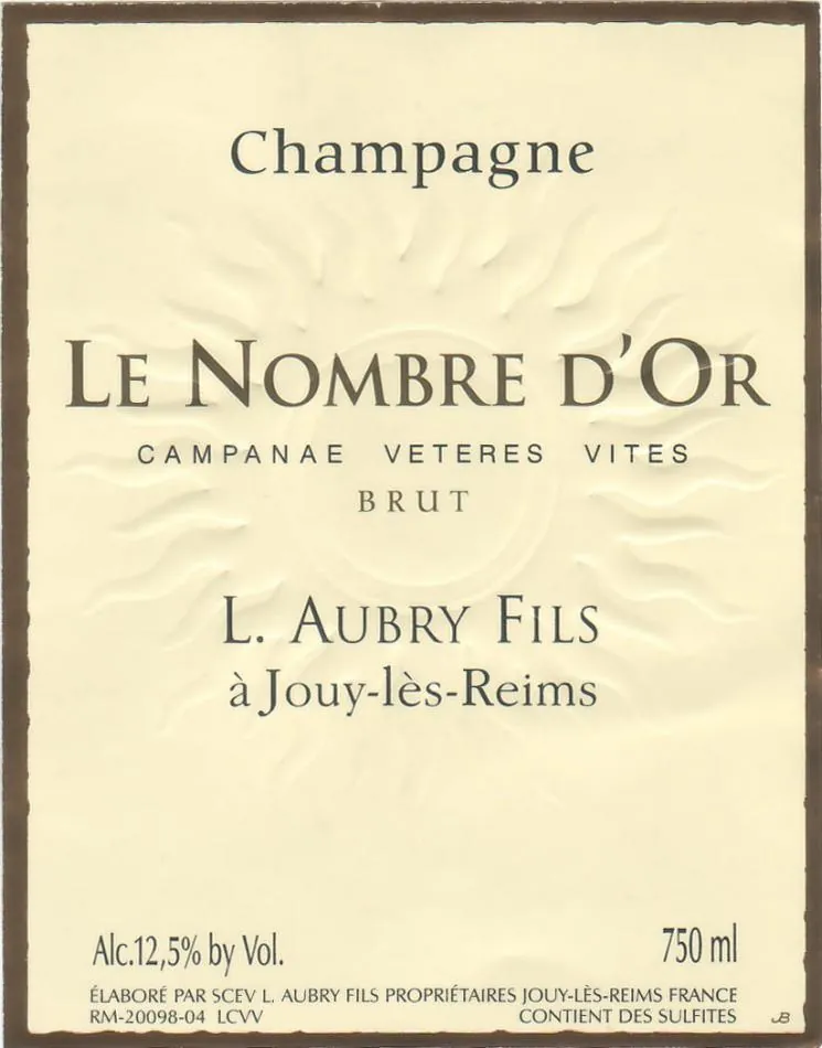 Le Nombre d'Or Campanae Veteres Vites Brut Bottle