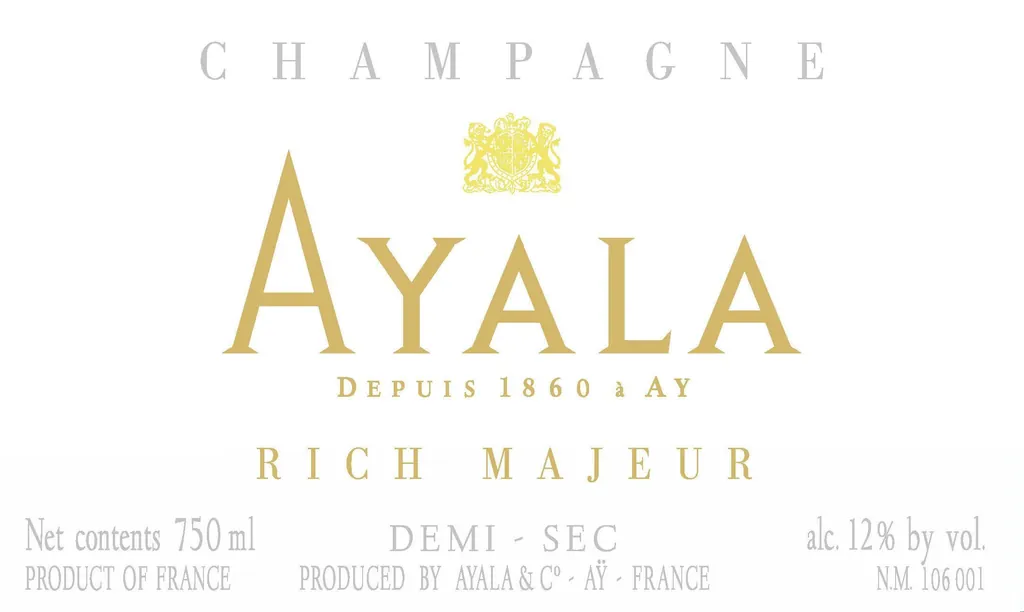 Champagne Rich Majeur Demi-Sec Bottle