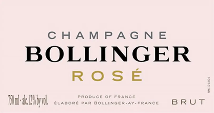 Bollinger Rose Bottle