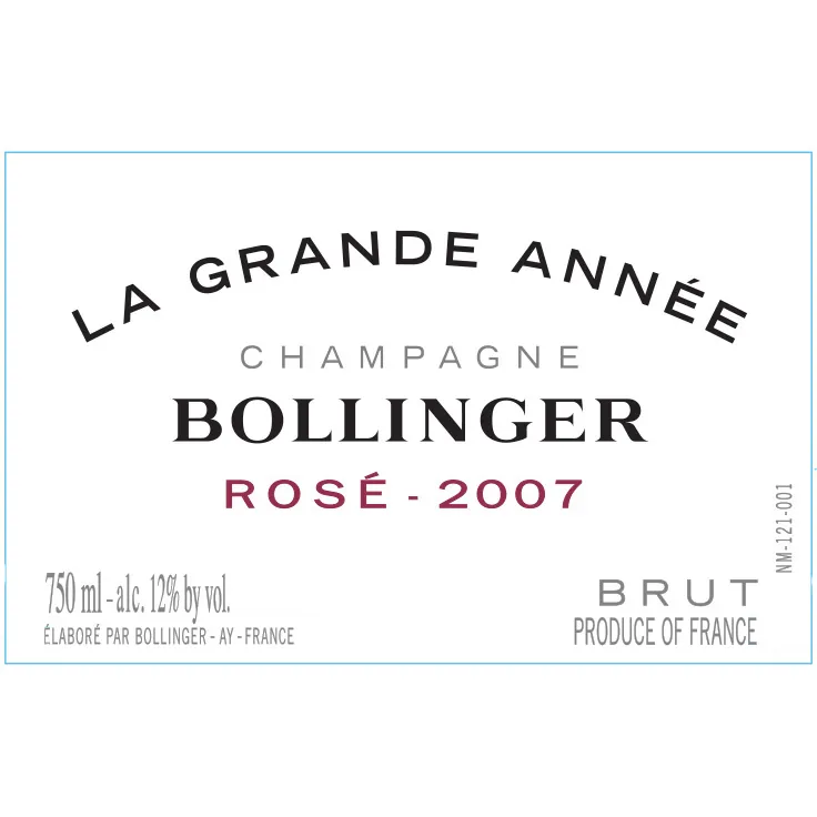 La Grande Annee Brut Rose Bottle