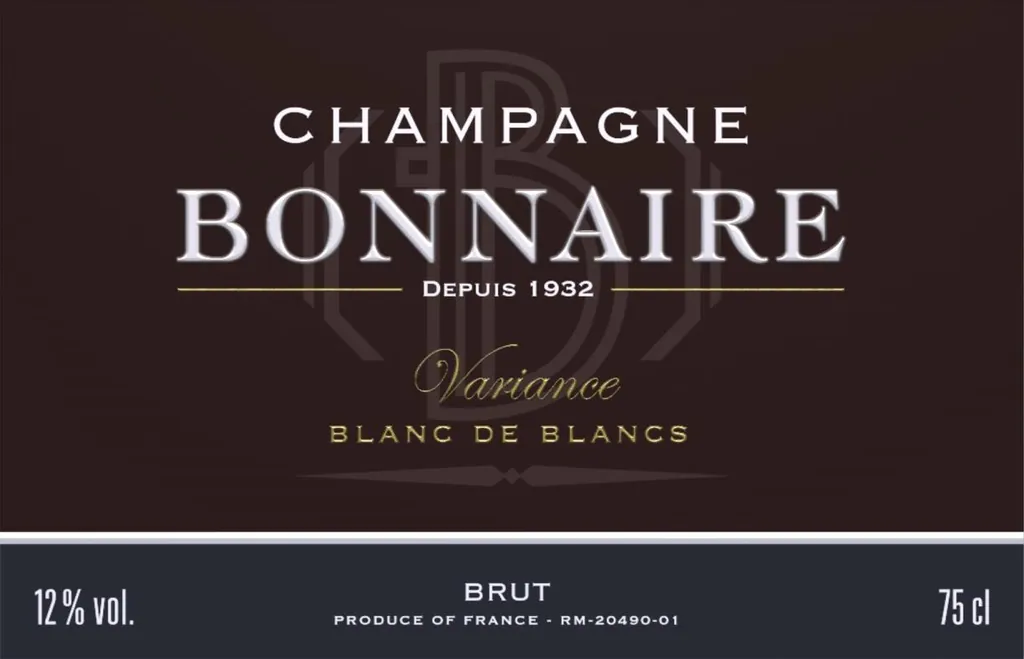 Variance Blanc de Blancs Brut Grand Cru Bottle