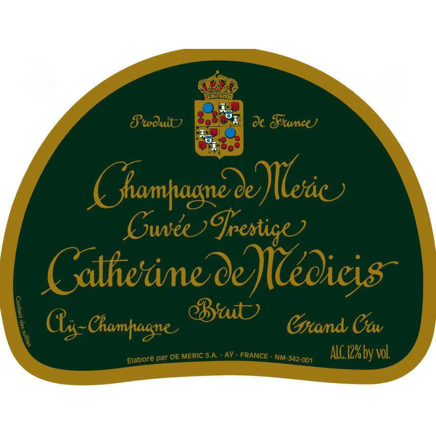 Cuvee Catherine de Medicis Brut Cuvee Prestige Bottle