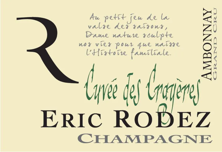 Brut Cuvee des Crayeres Grand Cru Bottle