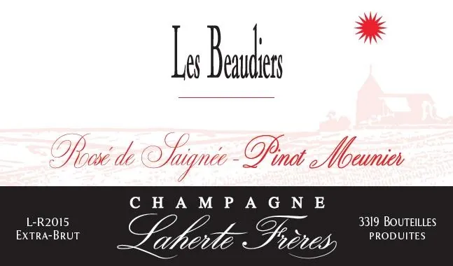 Extra Brut Rose de Saignee Les Beaudiers Bottle