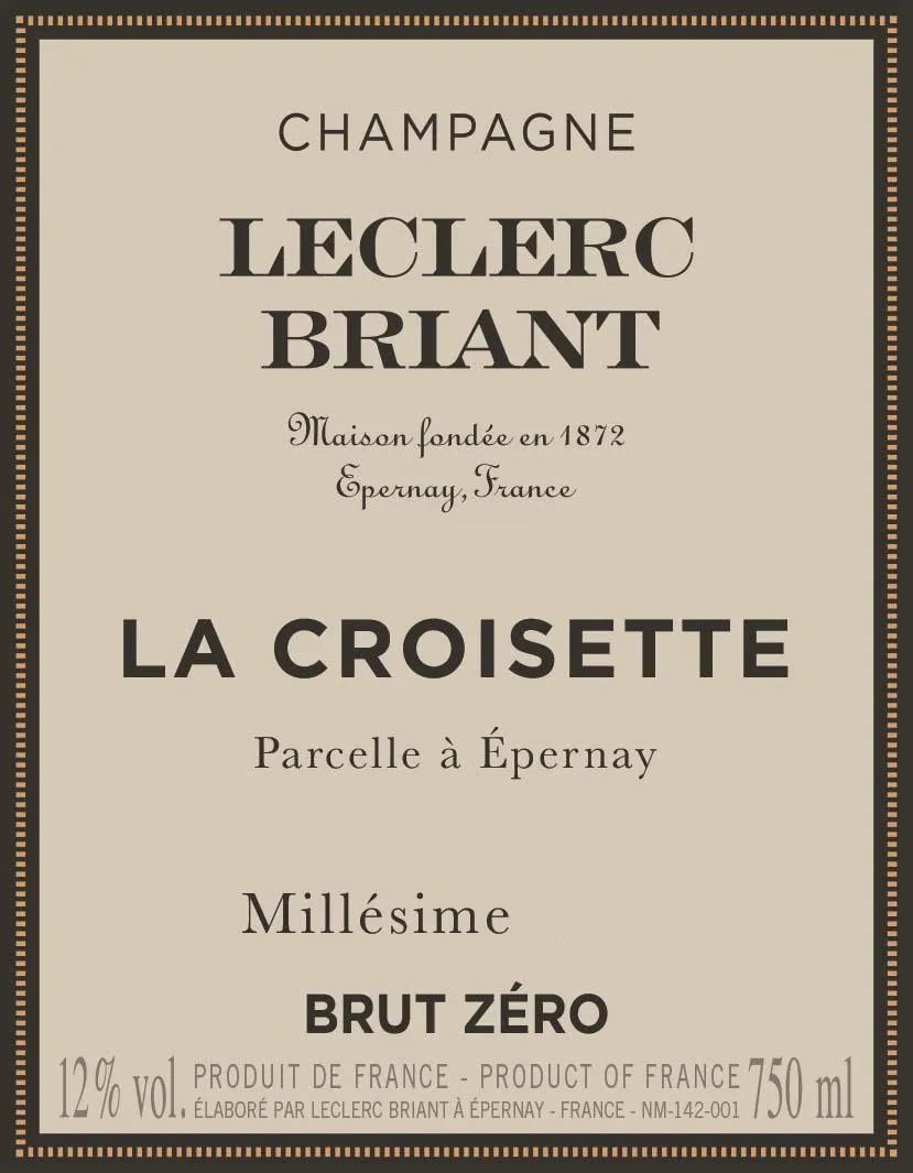 La Croisette Brut Zero Bottle