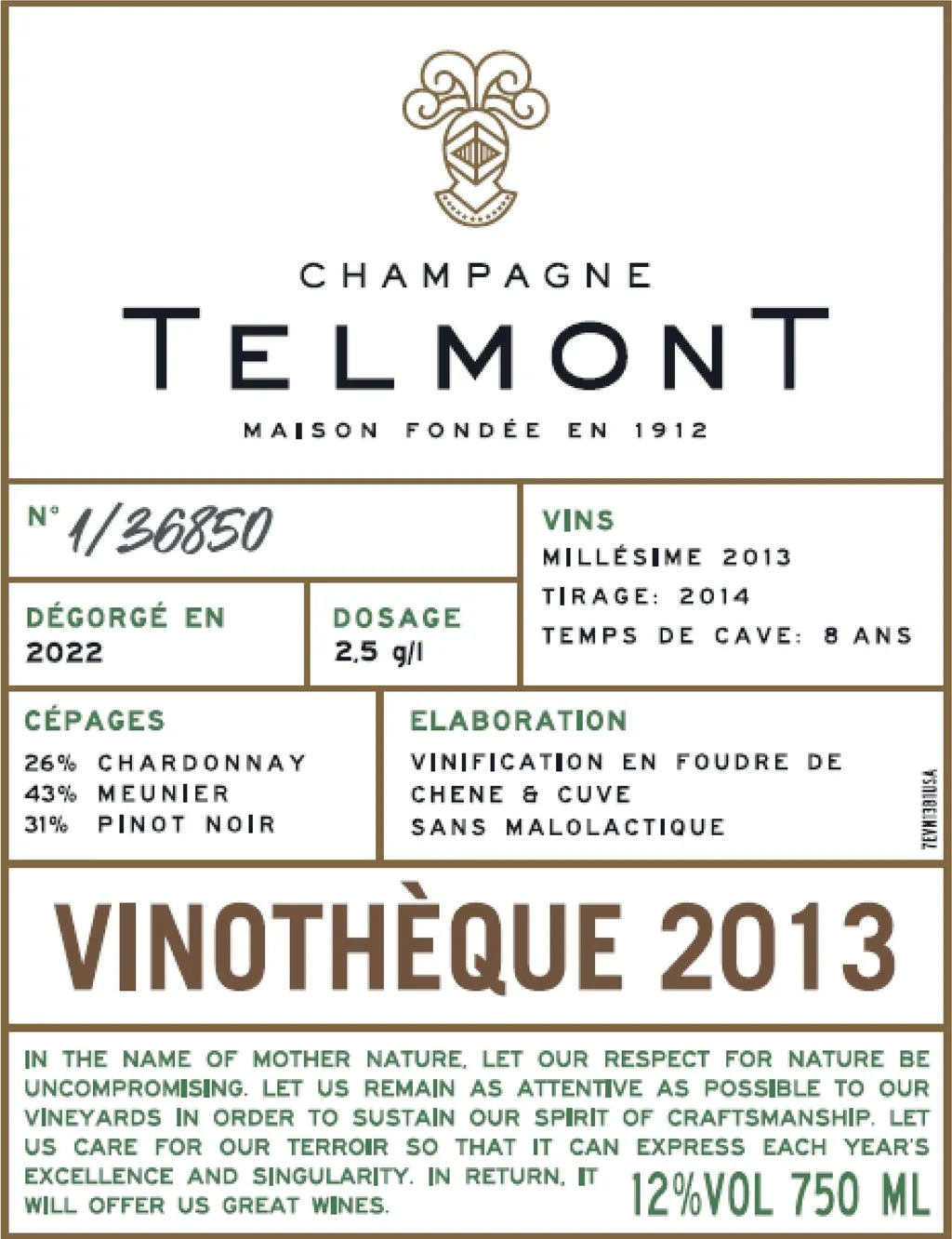 Vinotheque Brut Bottle
