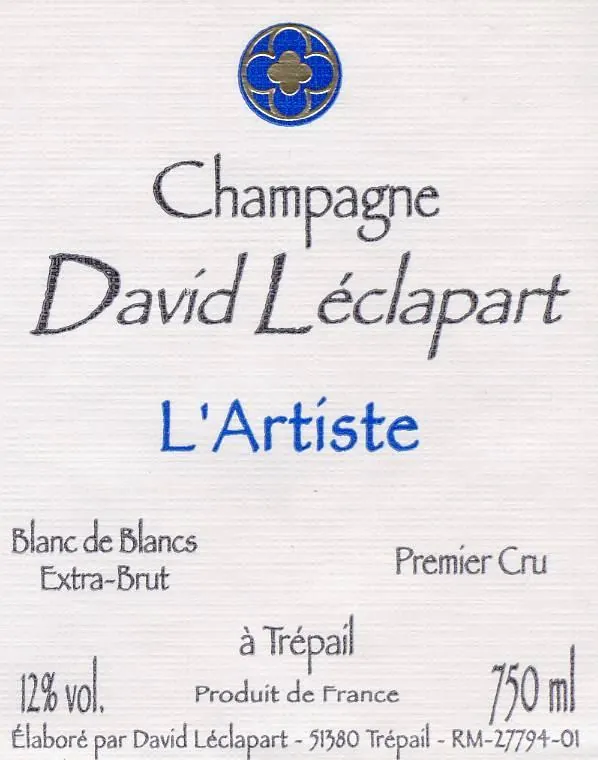 L'Artiste Premier Cru Blanc de Blancs Extra Brut Bottle