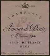 Amour de Deutz Blanc de Blancs Brut Millesime Bottle