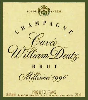 Cuvee William Brut Millesime Bottle