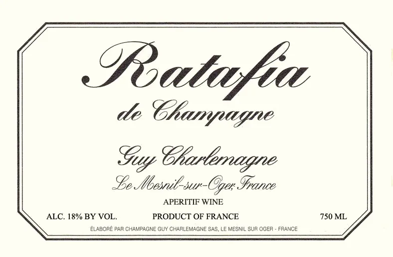 Ratafia de Champagne Bottle