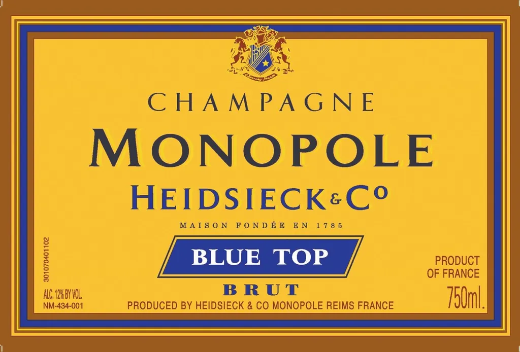 Blue Top Brut Bottle